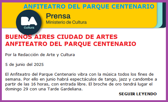 ANFITEATRO PARQUE CENTENARIO